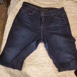 Lane Bryant Dark denim high rise skinny